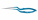 Микроножницы с байонетной ручкой 2 типа, закругленным кончиком, плоским лезвием 13,3 мм, прямые, общ. длина 20 см, рабочая длина 10 см