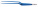 Пинцет биполярный изогнутый в форме штыка Bayonet, кончик изогнутый, общая длина 19,5 см