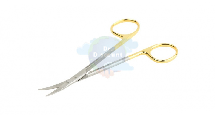 Ножницы диссекционные Joseph, изогнутые, тупоконечные, с ТС вставками, длина 14 см