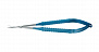 Микроножницы с прямой ручкой, закругленным кончиком, плоским лезвием 23,2 мм, общ. длина 180 мм