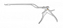 Байонетный нейрохирургические кусачки Kerrison из 2 частей, 23 см, 4 мм