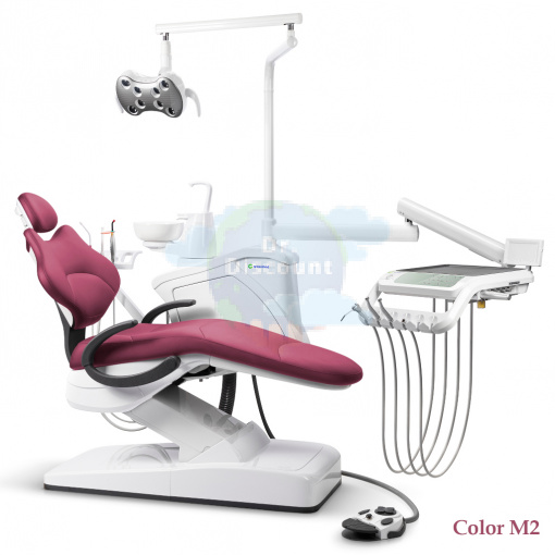 GreenMED S300 COLORFUL – Стоматологическая установка с мягкой обивкой и с нижней подачей