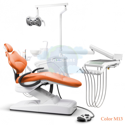 GreenMED S300 COLORFUL – Стоматологическая установка с мягкой обивкой и с нижней подачей